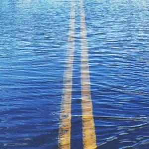 Flooded roadway